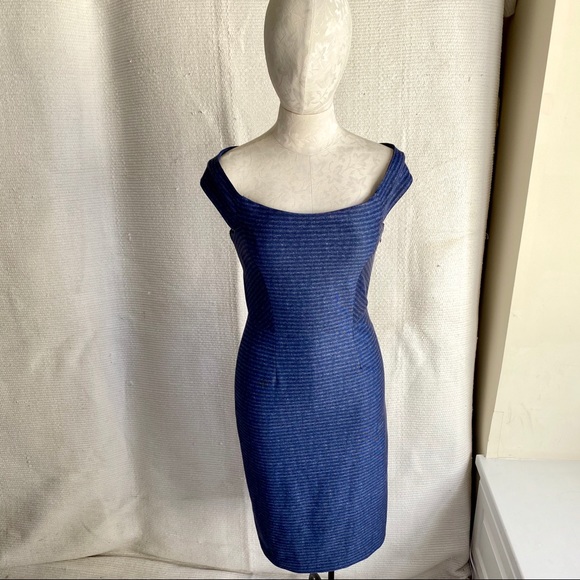 Antonio Melani New Sexy Striped Bodycon Midi Dress - Picture 8 of 8